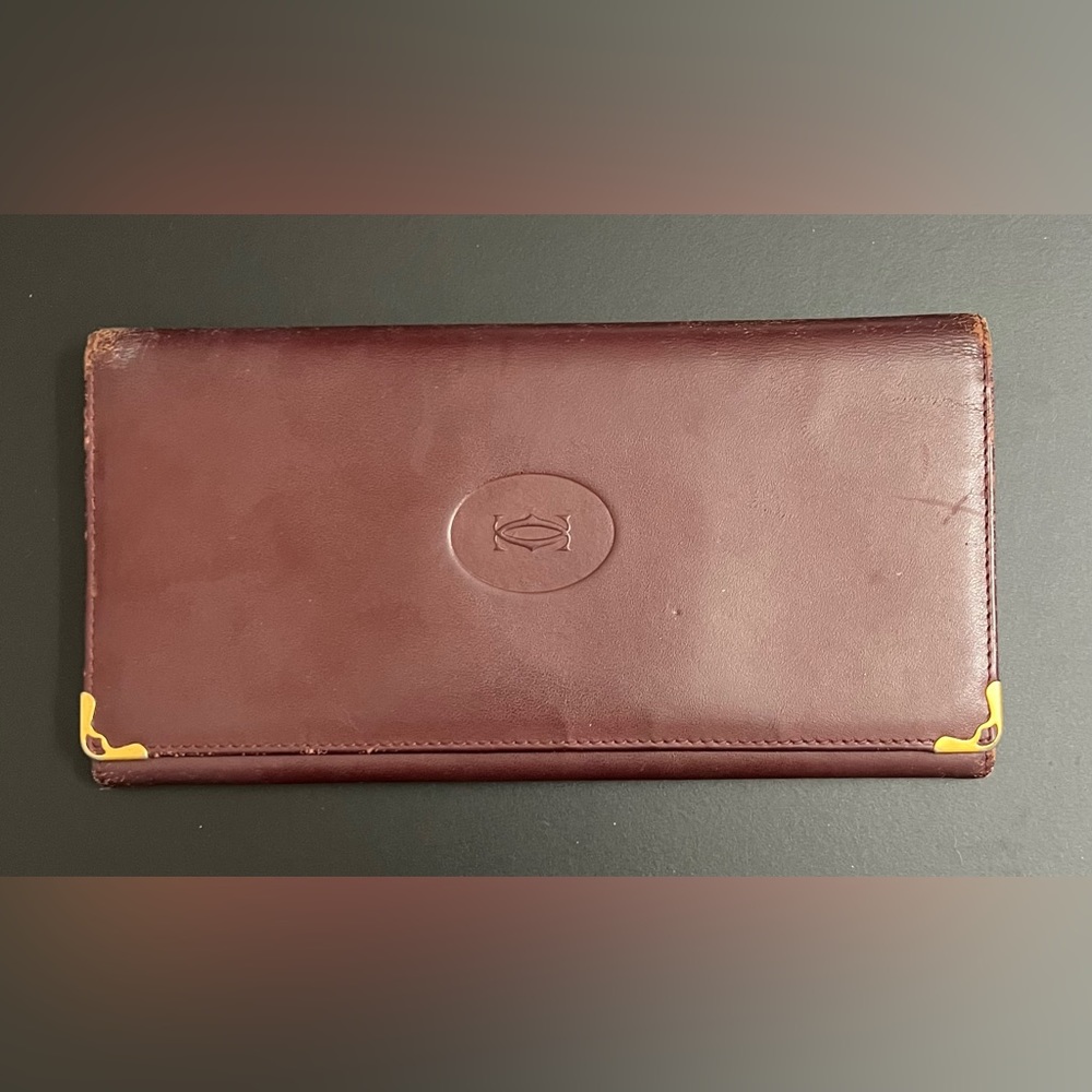 Vintage Cartier Leather Wallet - Picture 1 of 9